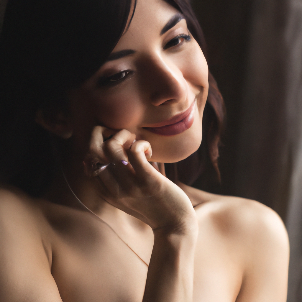 Retrato nupcial minimalista después de la edición profesional